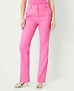 The High Rise Slim Straight Pant in Linen Blend carousel Product Image 2