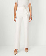 Petite Tie Waist Slim Jeans in Ivory carousel Product Image 2