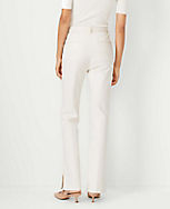 Petite Tie Waist Slim Jeans in Ivory carousel Product Image 3