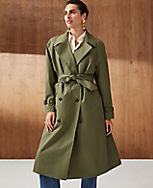Petite Relaxed Raglan Trench Coat carousel Product Image 4