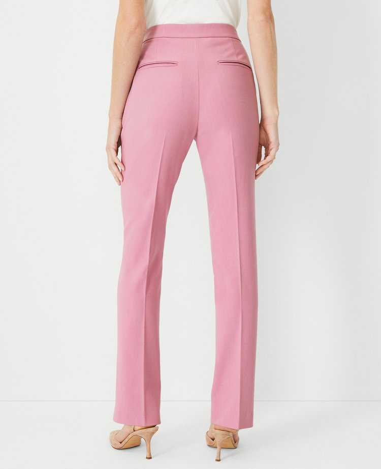 The Petite Side Zip Straight Pant in Bi-Stretch - Curvy Fit