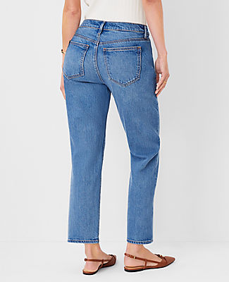 Mid Rise Straight Jeans in Classic Indigo Wash - Curvy Fit