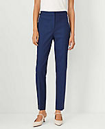 The Tall Button Tab High Rise Eva Ankle Pant in Polished Denim carousel Product Image 2