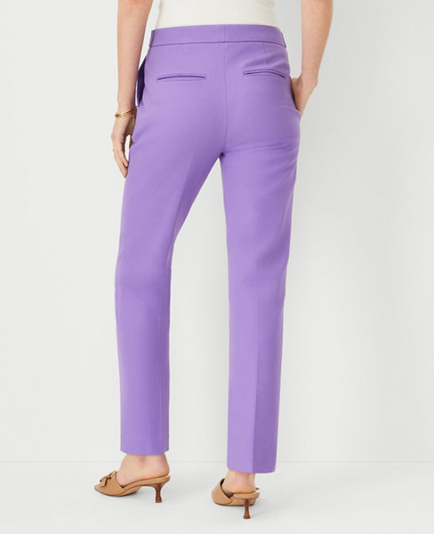 The Petite Button Tab High Rise Eva Ankle Pant - Curvy Fit