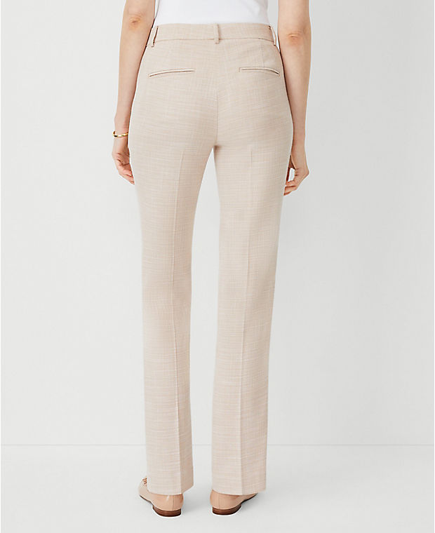 The Sophia Straight Pant in Textured Crosshatch - Curvy Fit