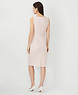 The High Square Neck Sheath Dress in Stretch Cotton carousel Product Image 2