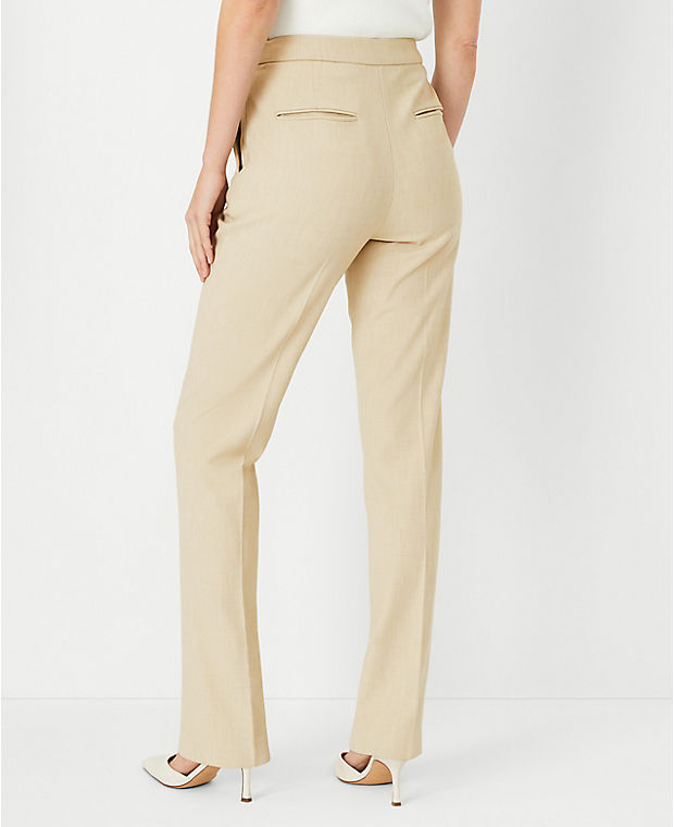 The Tall Side Zip Straight Pant in Bi-Stretch