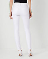 Mid Rise Skinny Jeans in White - Curvy Fit carousel Product Image 2
