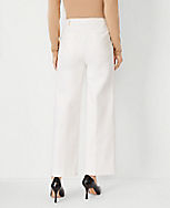 Petite Mariner High Rise Wide Leg Crop Jeans in Ivory carousel Product Image 3