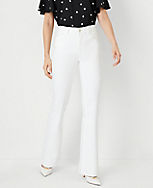 Petite Mid Rise Boot Jeans in White carousel Product Image 1