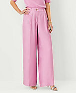 Studio Collection Pleated Wide Leg Pant in Silk carousel Product Image 2