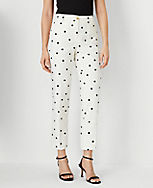 The Tall Cotton Crop Pant in Textured Dot carousel Product Image 2