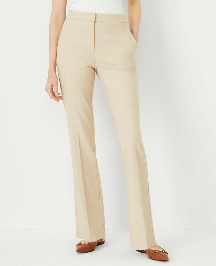 Ann Taylor The Petite High Rise Skinny Trouser Pant Bi-Stretch Toasted Oat Women's