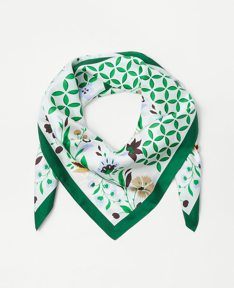 Floral Maze Silk Scarf