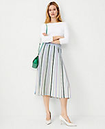 Petite Striped Full Sweater Skirt carousel Product Image 2