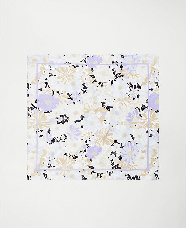 AT Weekend Floral Silk Little Scarf