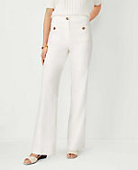 The High Rise Patch Pocket Boot Pant in Linen Blend carousel Product Image 3