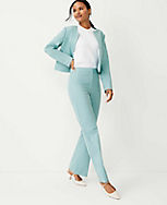 The Petite High Rise Trouser Pant in Texture carousel Product Image 1