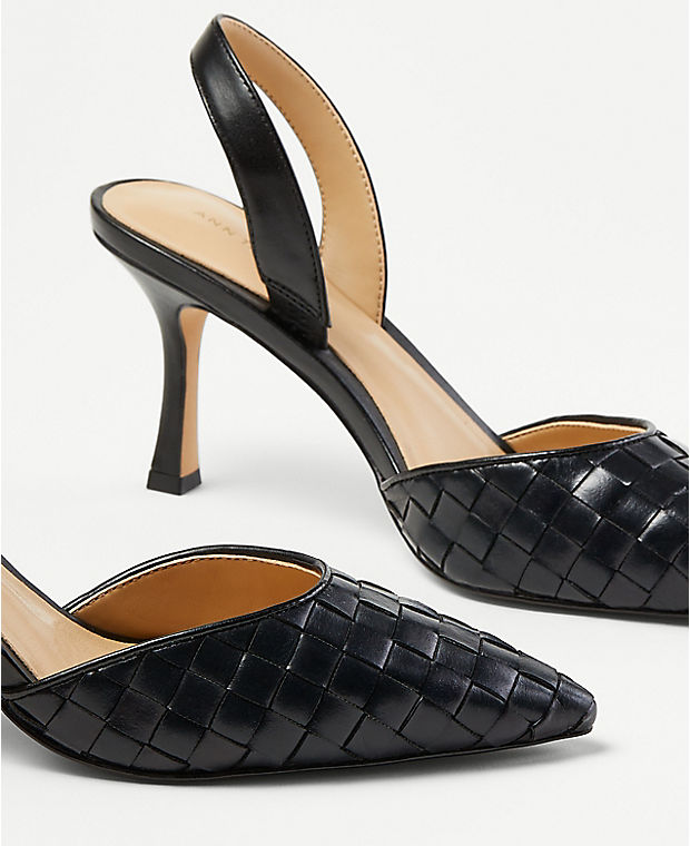 Kerry Woven Leather Pumps