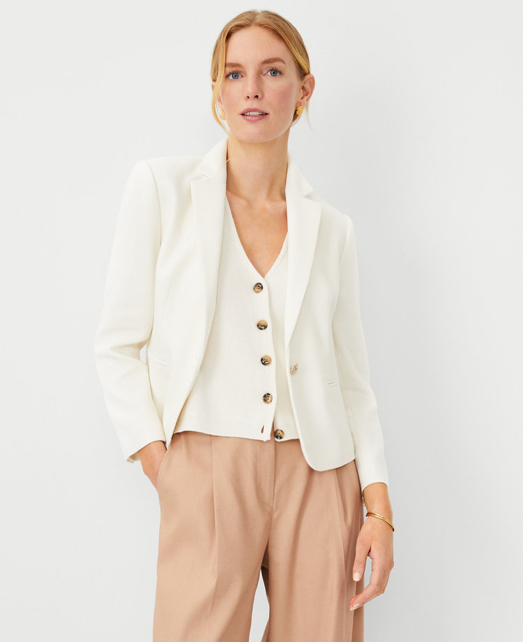 The Newbury Blazer in Pique