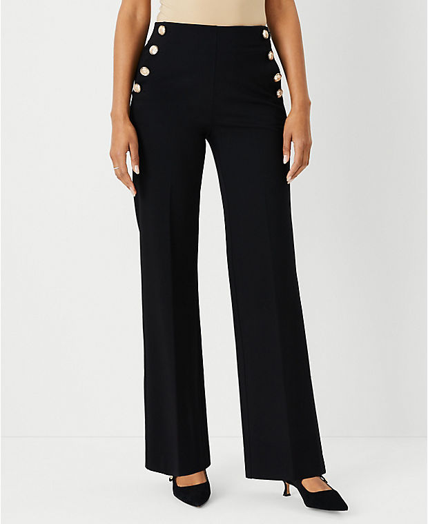 The Sailor Straight Pant in Knit - Curvy Fit
