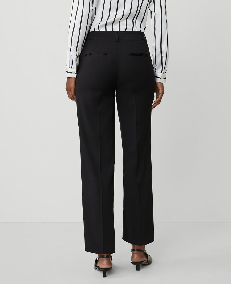 Ann Taylor The Straight Ankle Pant Black Women's