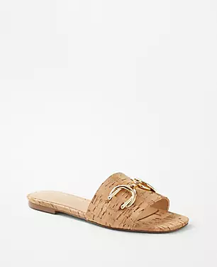 AT Weekend Chain Cork Flat Sandals carousel Product Image 2