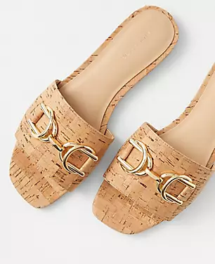 AT Weekend Chain Cork Flat Sandals carousel Product Image 1