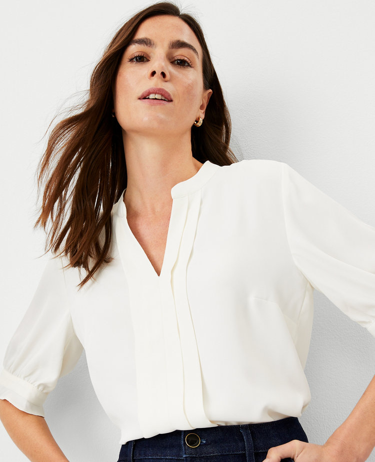 Pleat Neck Popover