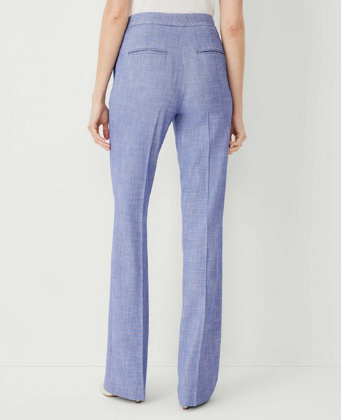 The Petite High Rise Trouser Pant in Cross Weave