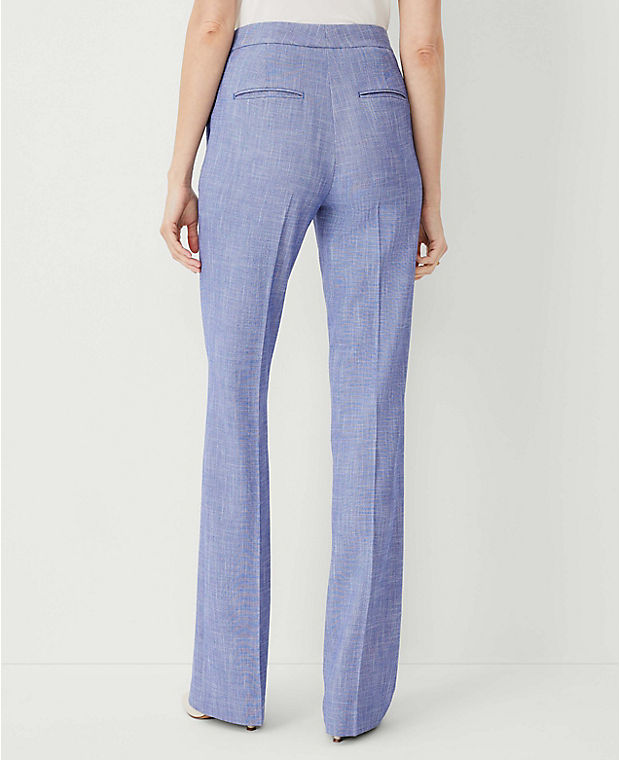 The Petite High Rise Trouser Pant in Cross Weave