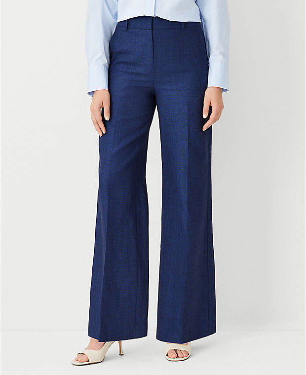 The High Rise Wide Leg Pant in Linen Cotton