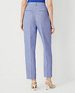 The High Rise Pleated Taper Pant in Cross Weave - Curvy Fit carousel Product Image 2