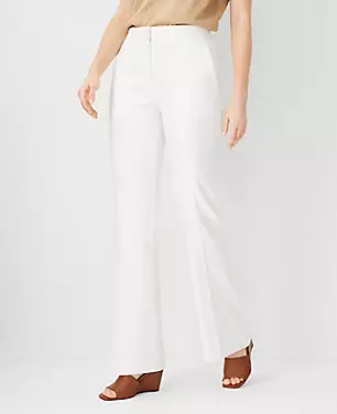 The Petite High Rise Trouser Pant in Linen Blend carousel Product Image 2