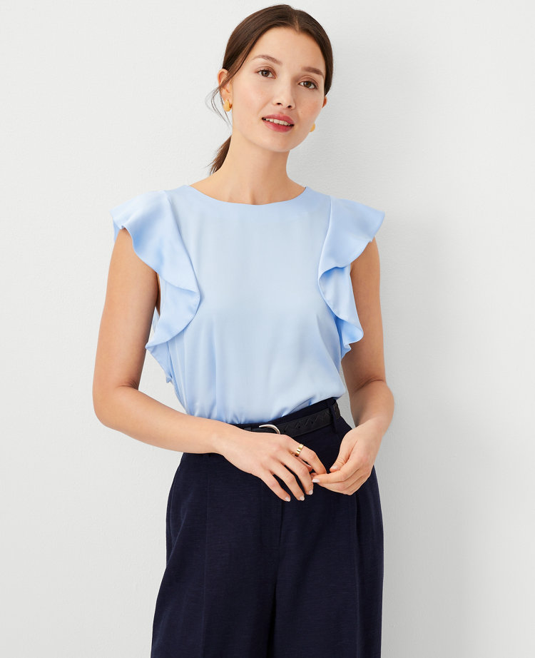 Ruffle Shoulder Top