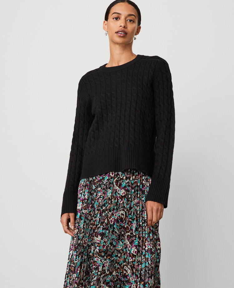 Ann Taylor Cable Sweater Women's