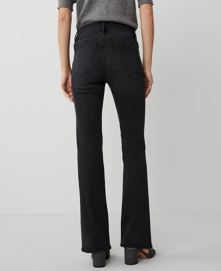 Ann Taylor The Boot Jean In Faded Black Wash