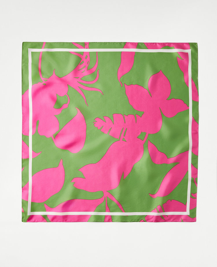 Tropical Silk Little Scarf