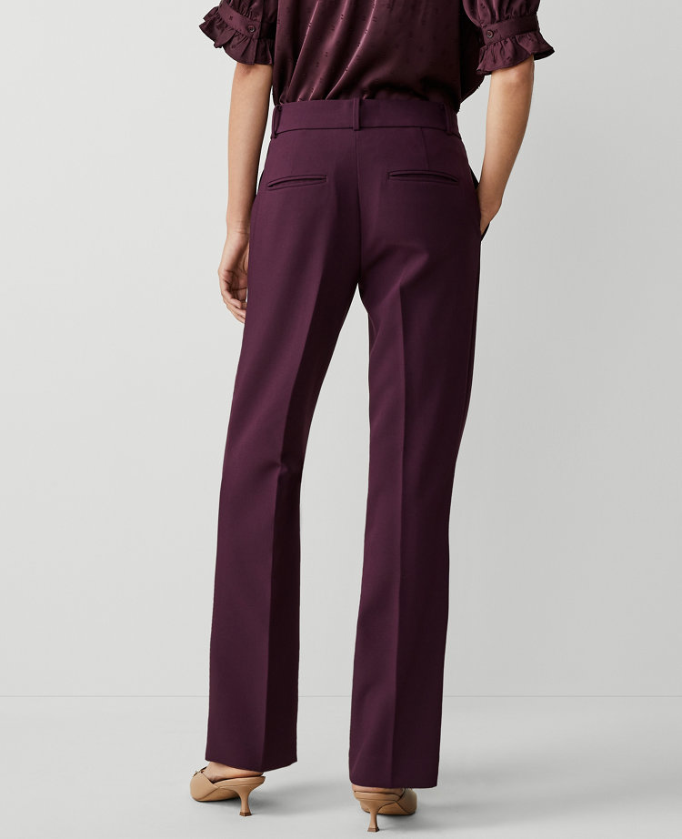 Ann Taylor Black & Red Large Flower Professional Pant main image 0