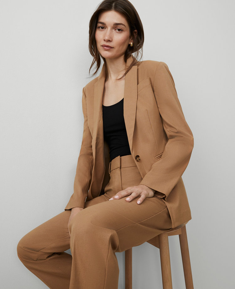 The One-Button Blazer in Seasonless Stretch