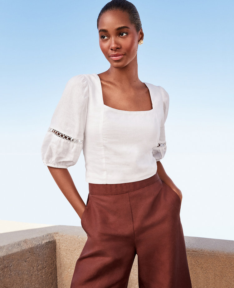 Square Neck Puff Sleeve Top