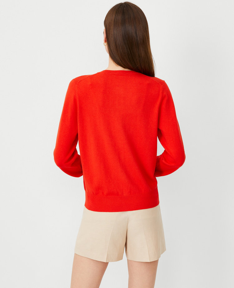 Petite Covered Button Ann Cardigan