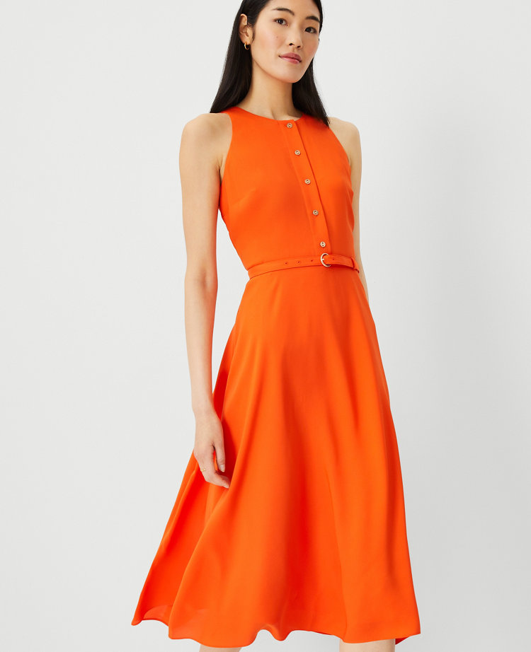 Petite Sleeveless High Low Midi Dress