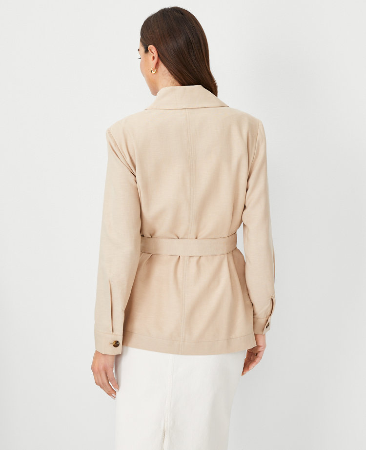 Petite Textured Utility Jacket