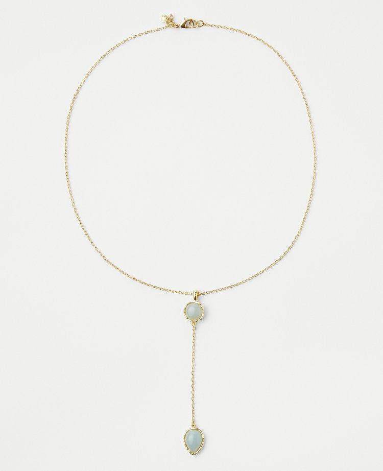 Double Strand Lariat Blue Turquoise Necklace w/ Copper Feather 251e
