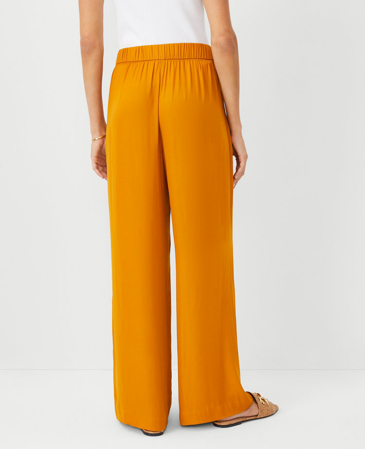 Ann Taylor The Petite Easy Palazzo Pant Inca Gold Women's