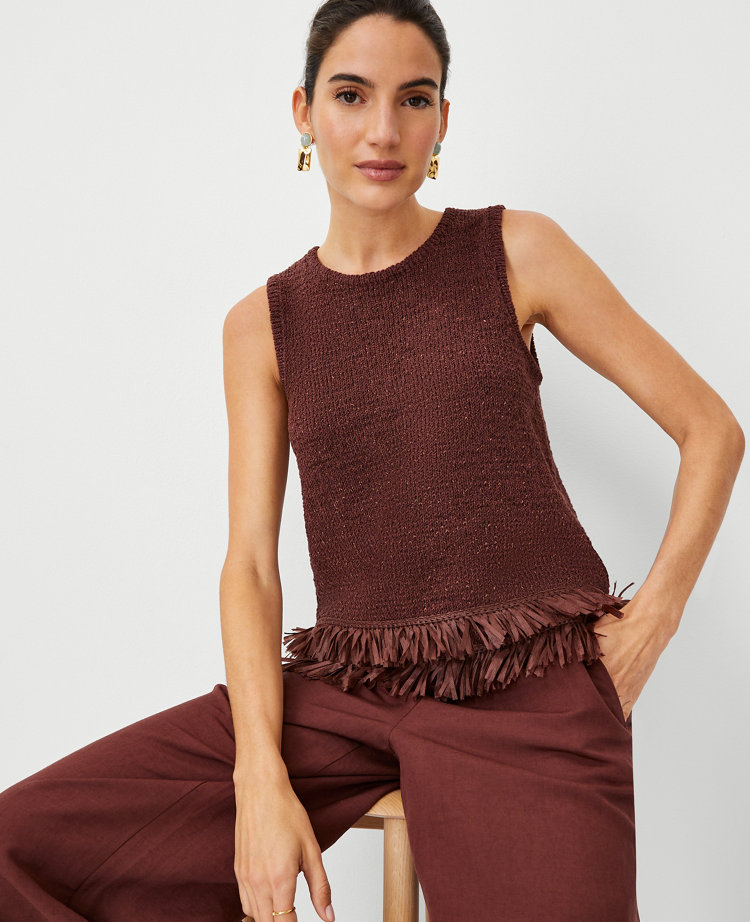 Petite Fringe Shell
