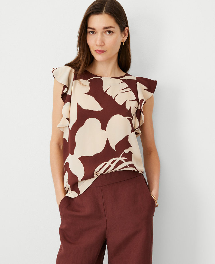 Ruffle Sleeve Top
