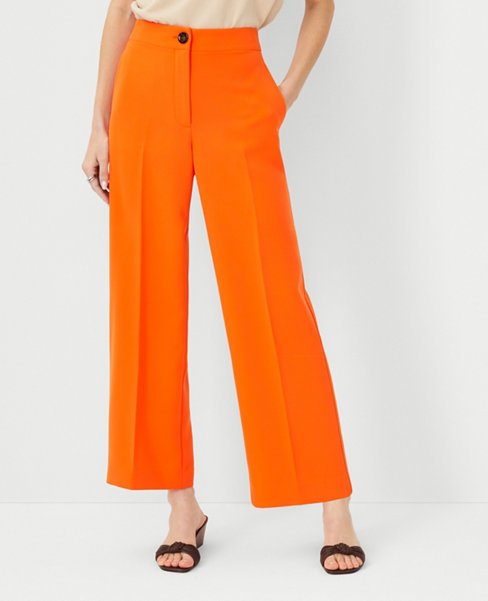 The Petite Wide Leg Ankle Pant in Crepe