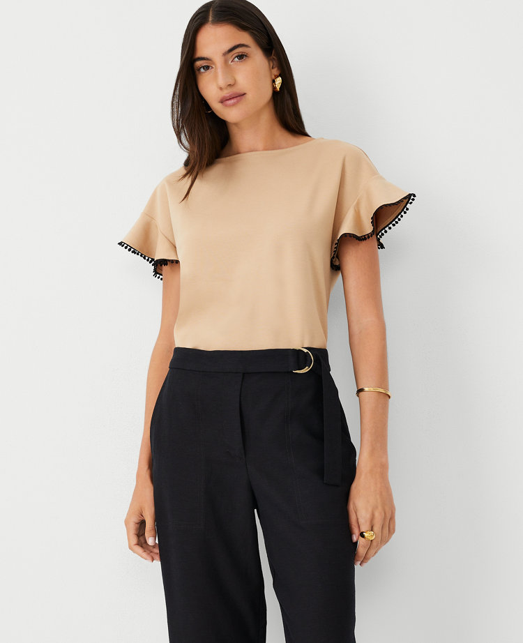 Ruffle Sleeve Top